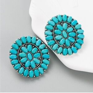Turquoise Boho Chic Lightweight Earrings